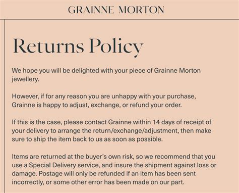 burberry store return policy.